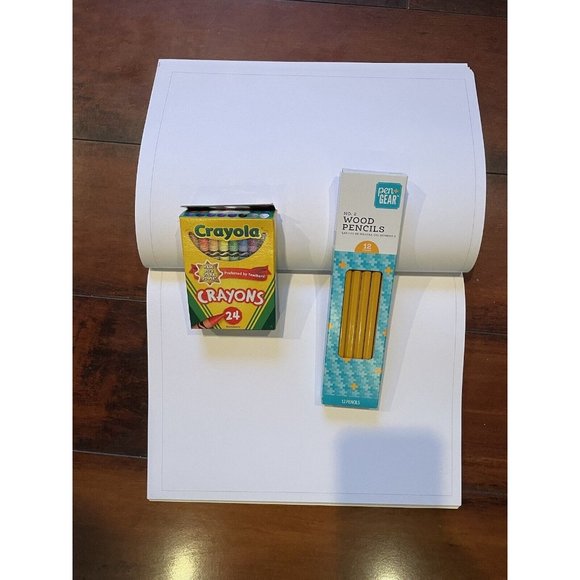 My First Sketchbook, Dinosaur with Crayons and Pencils - Picture 4 of 5